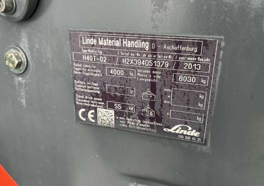 Linde H40T-02 - Gas gaffeltruck: billede 4 Linde H40T-02 - Gas gaffeltruck: billede 4
