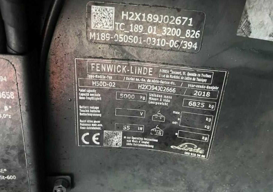 Linde H50D-02 - Diesel gaffeltruck: billede 4 Linde H50D-02 - Diesel gaffeltruck: billede 4