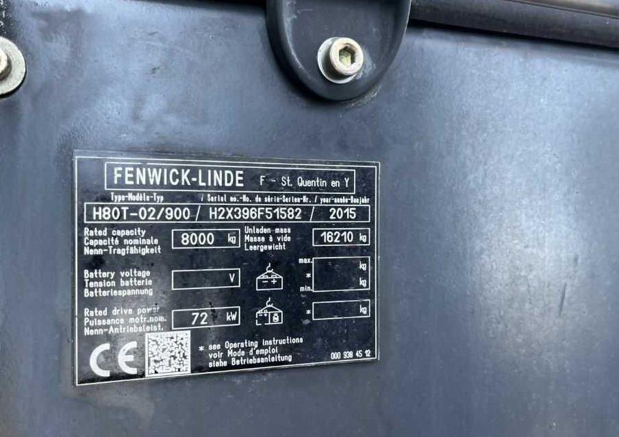 Linde H80T-02/900 - Gas gaffeltruck: billede 4 Linde H80T-02/900 - Gas gaffeltruck: billede 4