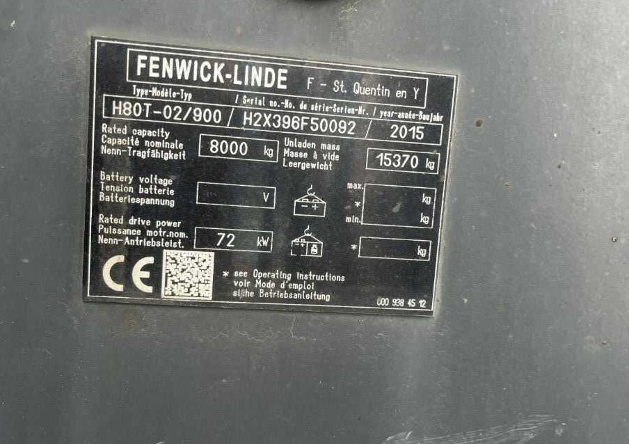 Linde H80T-02/900 - Gas gaffeltruck: billede 4 Linde H80T-02/900 - Gas gaffeltruck: billede 4