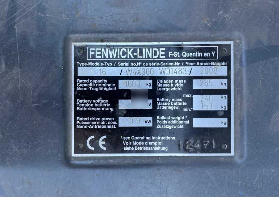 Linde T16 - Håndløftevogn: billede 4 Linde T16 - Håndløftevogn: billede 4