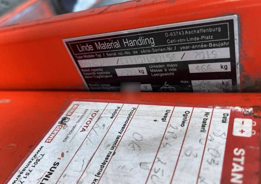 Linde T20P - Håndløftevogn: billede 4 Linde T20P - Håndløftevogn: billede 4