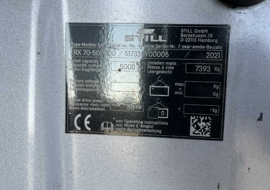 Still RX70-50T/600 - Gas gaffeltruck: billede 4 Still RX70-50T/600 - Gas gaffeltruck: billede 4