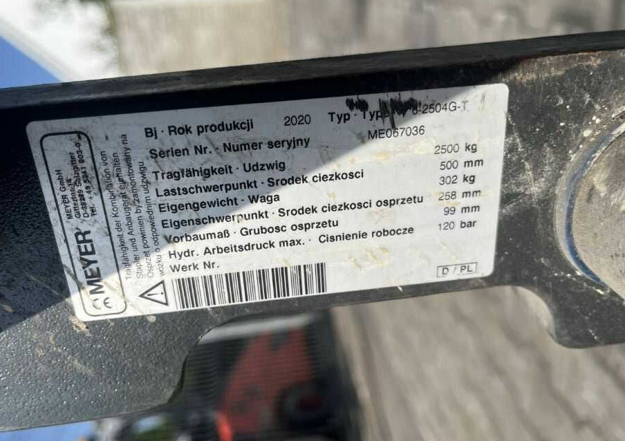 Meyer 6-2504GT - Udstyr: billede 5 Meyer 6-2504GT - Udstyr: billede 5