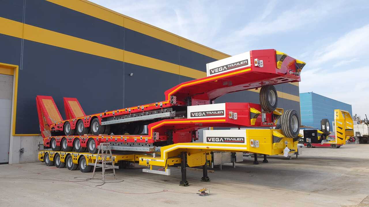 VEGA 3 AXLE STANDARD LOWBED - Nedbygget platform sættevogn: billede 1 VEGA 3 AXLE STANDARD LOWBED - Nedbygget platform sættevogn: billede 1