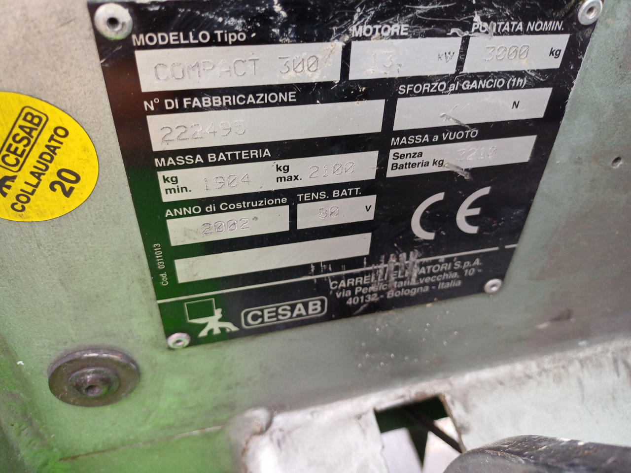 CESAB Compact 300 - El gaffeltruck: billede 5 CESAB Compact 300 - El gaffeltruck: billede 5