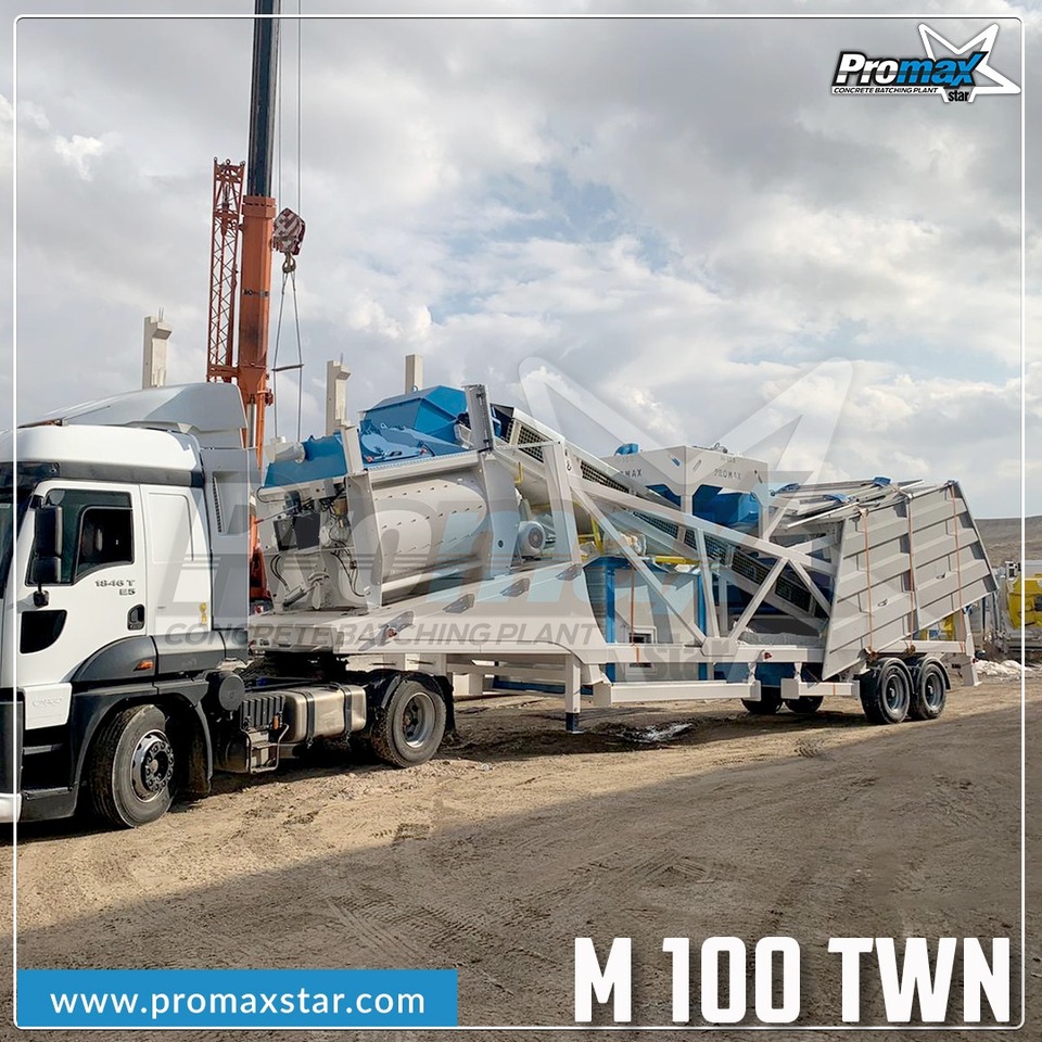 PROMAX MOBILE CONCRETE BATCHING PLANT M100-TWN (100m3/h) - Betonfabrik: billede 5 PROMAX MOBILE CONCRETE BATCHING PLANT M100-TWN (100m3/h) - Betonfabrik: billede 5