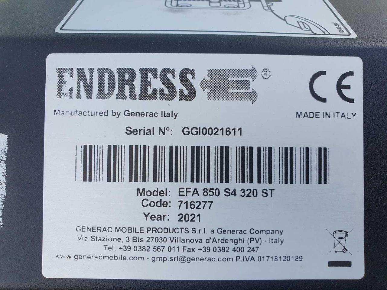 Lystårn Endress EFA 850 S4 320 ST Lichtmast / nur 657 h: billede 13