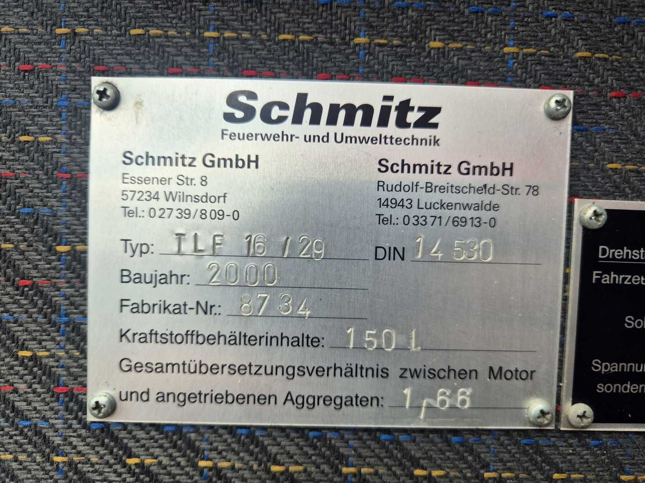 Lastbil MAN 14.224 4x4 TLF 16/29 Tanklöschfahrzeug Feuerwehr: billede 14