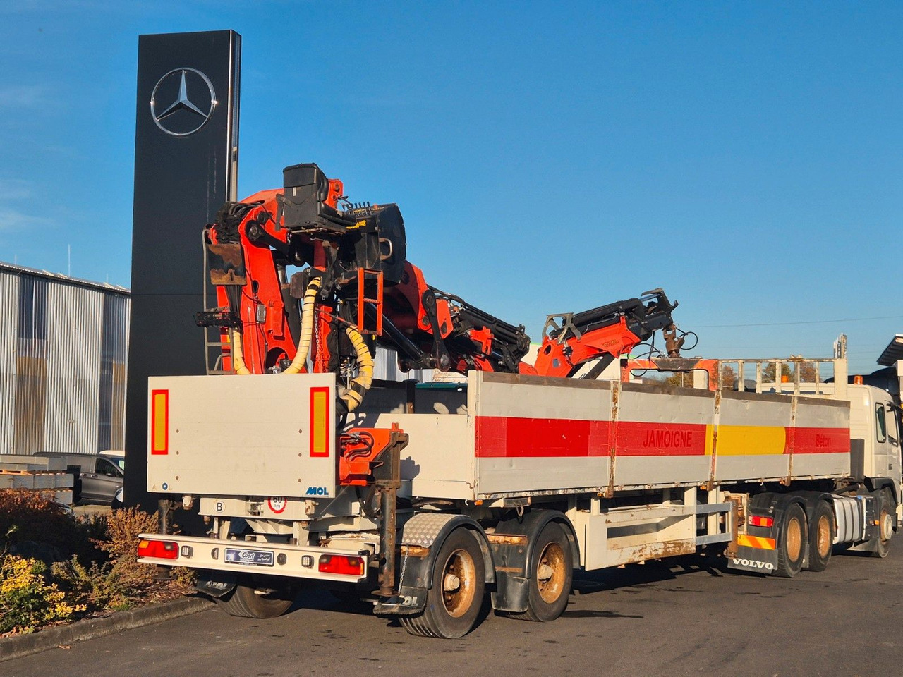 MOL CY NV 1214/20T/37 Palfinger PK44002 - Åben sættevogn: billede 1 MOL CY NV 1214/20T/37 Palfinger PK44002 - Åben sættevogn: billede 1