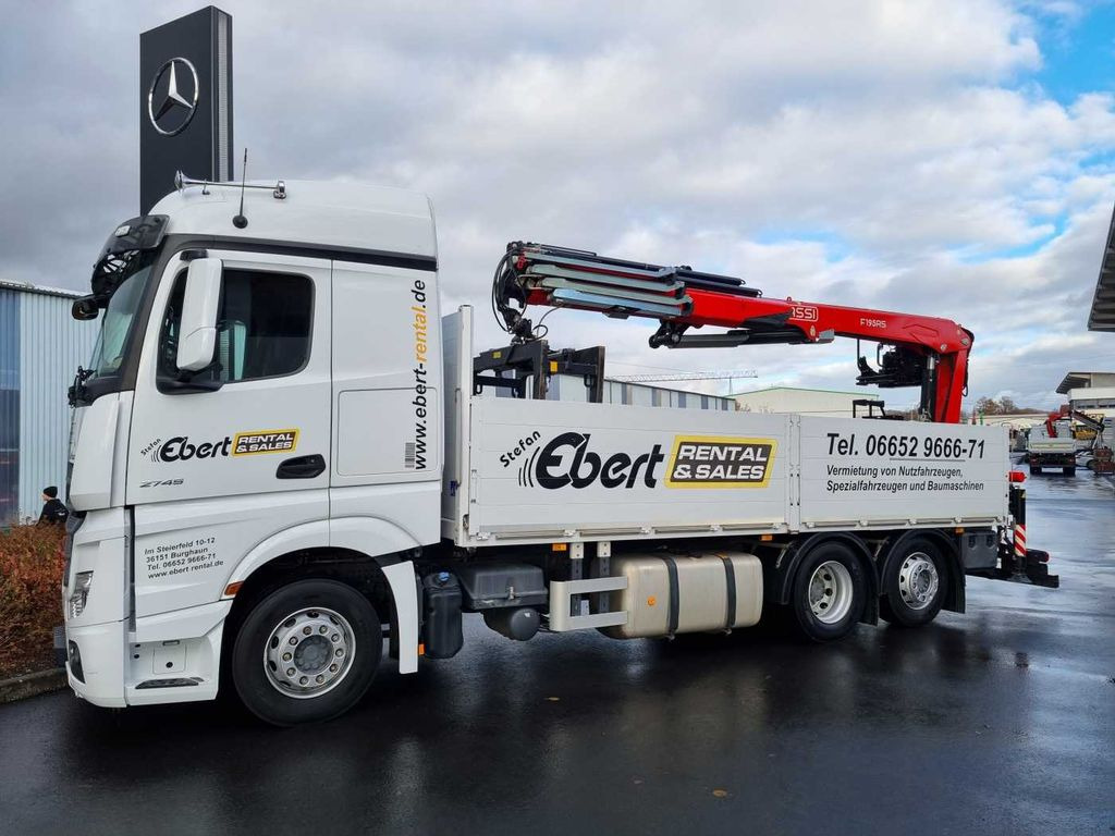 Mercedes-Benz Actros 2745 L 6x2 Baustoffpritsche+Kran Retarder Mercedes-Benz Actros 2745 L 6x2 Baustoffpritsche+Kran Retarder - Lastbil med lad, Lastbil med kran: billede 4 Mercedes-Benz Actros 2745 L 6x2 Baustoffpritsche+Kran Retarder Mercedes-Benz Actros 2745 L 6x2 Baustoffpritsche+Kran Retarder - Lastbil med lad, Lastbil med kran: billede 4