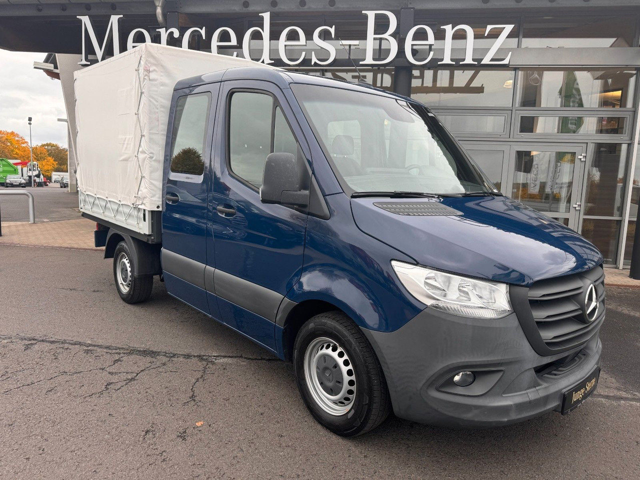 Mercedes-Benz Sprinter 215 CDI DoKa 9G Klima AHK SHZ - Varebil med presenning, Mandskabsbil: billede 1 Mercedes-Benz Sprinter 215 CDI DoKa 9G Klima AHK SHZ - Varebil med presenning, Mandskabsbil: billede 1