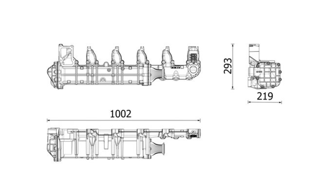 MAHLE EGR Mercedes-Benz Actros MP4/ MP5/ Antos/ Arocs EURO 6 A4711406675 - EGR-køler for Lastbil: billede 3 MAHLE EGR Mercedes-Benz Actros MP4/ MP5/ Antos/ Arocs EURO 6 A4711406675 - EGR-køler for Lastbil: billede 3
