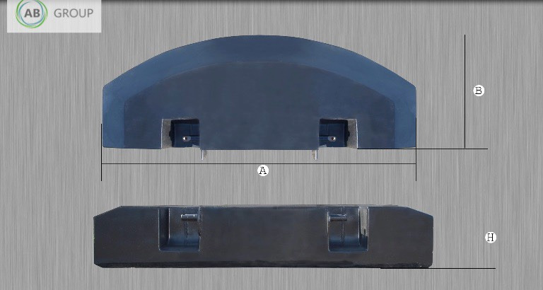 Kaber rear counterweight type D, 700 kg - Vægtklods: billede 2 Kaber rear counterweight type D, 700 kg - Vægtklods: billede 2