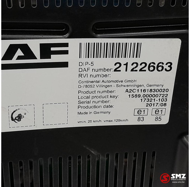 DAF Occ instrumentenpaneel DAF - Instrumentbræt for Lastbil: billede 3 DAF Occ instrumentenpaneel DAF - Instrumentbræt for Lastbil: billede 3