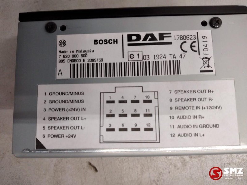 DAF Occ versterker geluidsinstallatie DAF CF,XF - Kontrol blok for Lastbil: billede 2 DAF Occ versterker geluidsinstallatie DAF CF,XF - Kontrol blok for Lastbil: billede 2