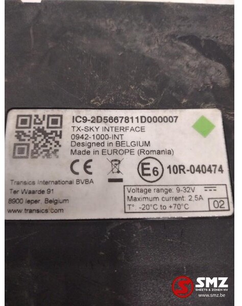 Diversen Occ ECU Mercedes Actros TX Sky interface 0942-1000 - Kontrol blok for Lastbil: billede 2 Diversen Occ ECU Mercedes Actros TX Sky interface 0942-1000 - Kontrol blok for Lastbil: billede 2