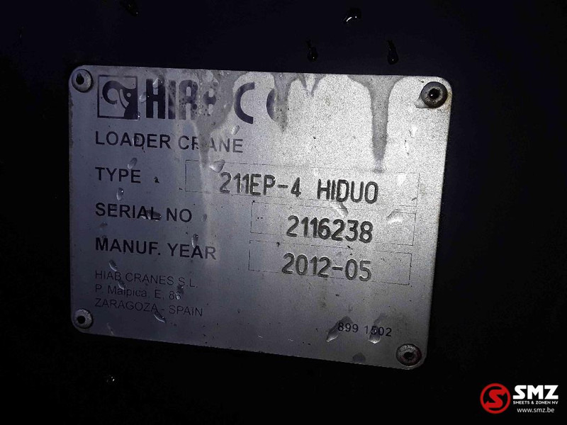 Bom for Materialehåndteringsudstyr Hiab Occ Autolaadkraan Hiab 211 - 4: billede 6 Bom for Materialehåndteringsudstyr Hiab Occ Autolaadkraan Hiab 211 - 4: billede 6