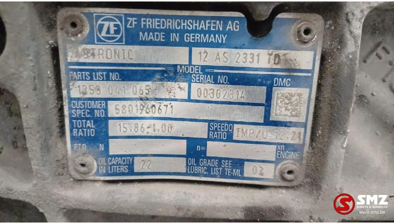 Iveco Occ versnellingsbak + intarder 12AS2331TD Iveco - Gearkasse for Lastbil: billede 5 Iveco Occ versnellingsbak + intarder 12AS2331TD Iveco - Gearkasse for Lastbil: billede 5