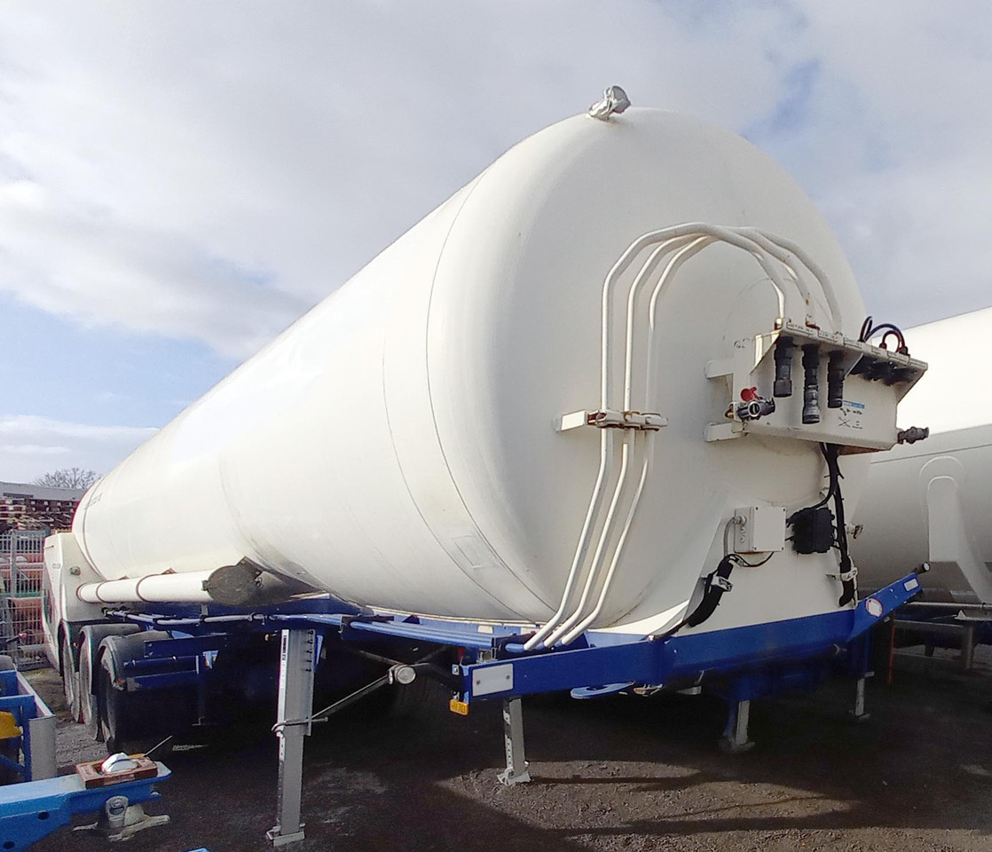 AGA Cryo Gas tank semi-trailer cryogenic used for nitrogen, argon, oxygen, LIN, LOX, LAR. - Tanksættevogn: billede 1 AGA Cryo Gas tank semi-trailer cryogenic used for nitrogen, argon, oxygen, LIN, LOX, LAR. - Tanksættevogn: billede 1