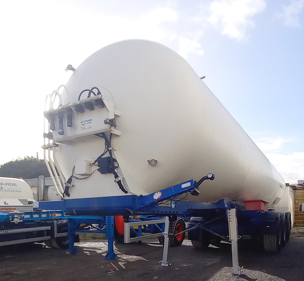 AGA Cryo Gas tank semi-trailer cryogenic used for nitrogen, argon, oxygen, LIN, LOX, LAR. - Tanksættevogn: billede 2 AGA Cryo Gas tank semi-trailer cryogenic used for nitrogen, argon, oxygen, LIN, LOX, LAR. - Tanksættevogn: billede 2