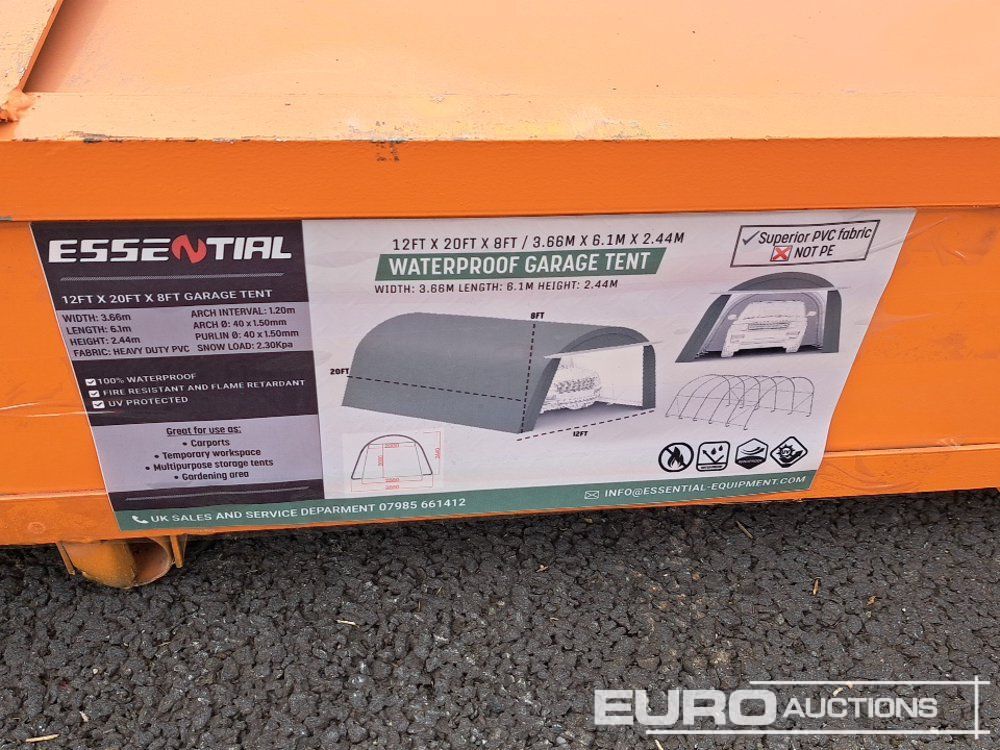 12' x 20' x 8' Garage Tent (Cannot Be Reconsigned) - Skibscontainer: billede 4 12' x 20' x 8' Garage Tent (Cannot Be Reconsigned) - Skibscontainer: billede 4