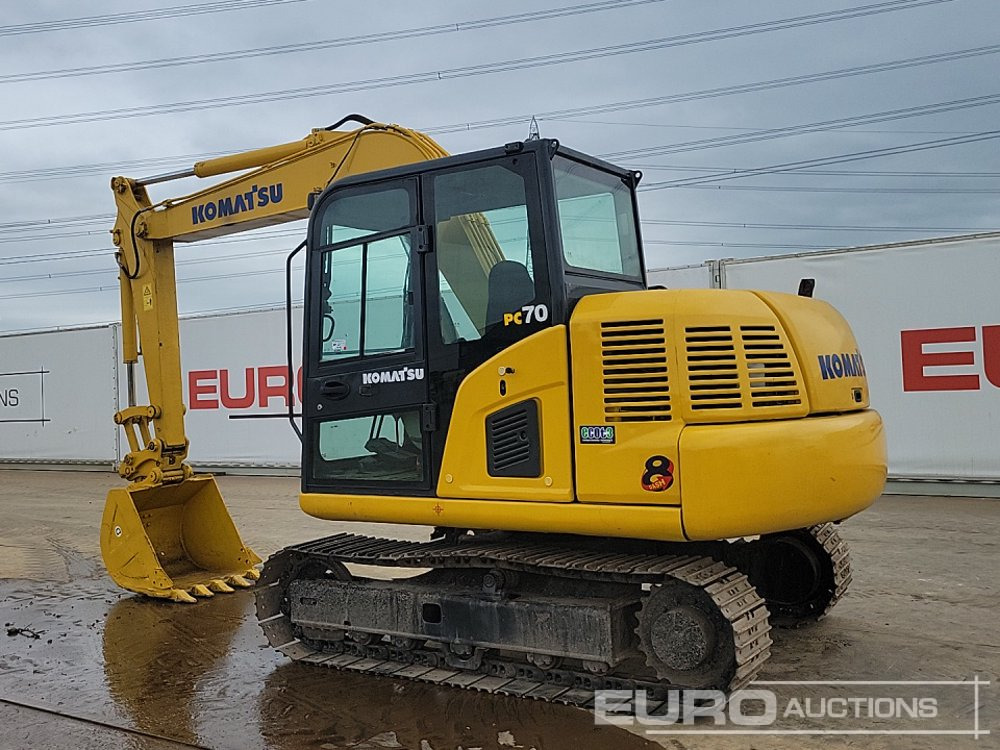 2011 Komatsu PC70-8 - Minigravemaskine: billede 3 2011 Komatsu PC70-8 - Minigravemaskine: billede 3