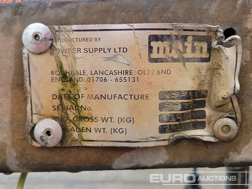 Lagertank 2011 Main Single Axle Plastic Water Bowser: billede 16 Lagertank 2011 Main Single Axle Plastic Water Bowser: billede 16