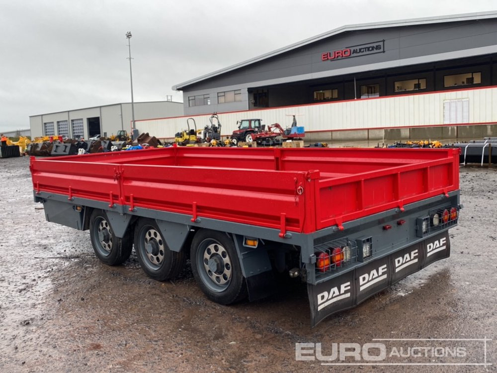 2013 Dooley 10 Ton Tri-Axle Drop Side Drag Trailer - Ladtrailer: billede 2 2013 Dooley 10 Ton Tri-Axle Drop Side Drag Trailer - Ladtrailer: billede 2