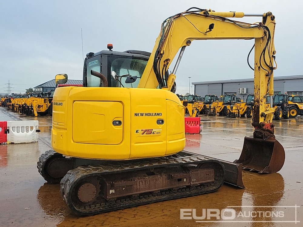 2013 New Holland Kobelco E75CSR - Minigravemaskine: billede 5 2013 New Holland Kobelco E75CSR - Minigravemaskine: billede 5