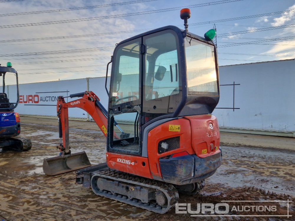 2014 Kubota KX016-4 - Minigravemaskine: billede 3 2014 Kubota KX016-4 - Minigravemaskine: billede 3