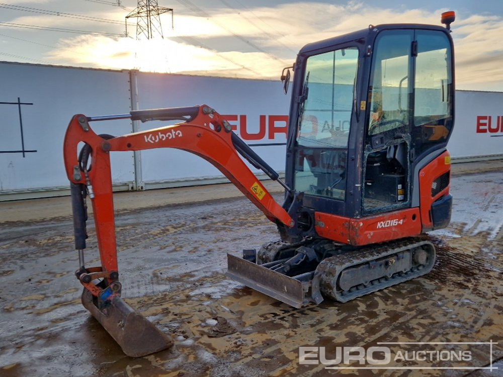 2014 Kubota KX016-4 - Minigravemaskine: billede 1 2014 Kubota KX016-4 - Minigravemaskine: billede 1