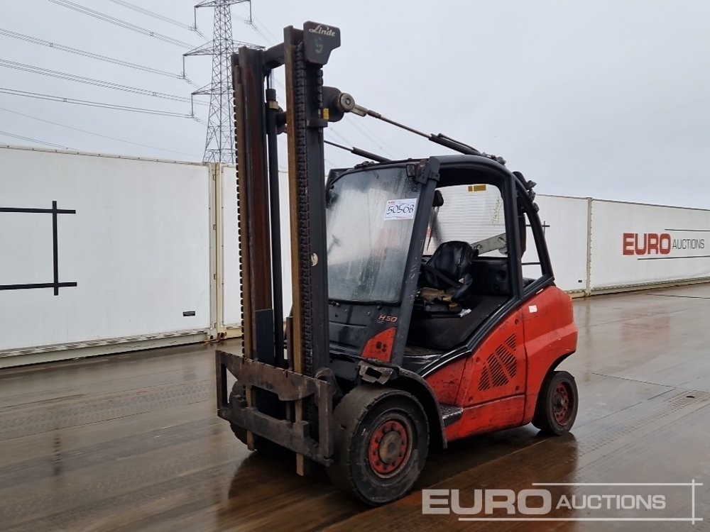 2015 Linde H50D-02 - Gaffeltruck: billede 1 2015 Linde H50D-02 - Gaffeltruck: billede 1