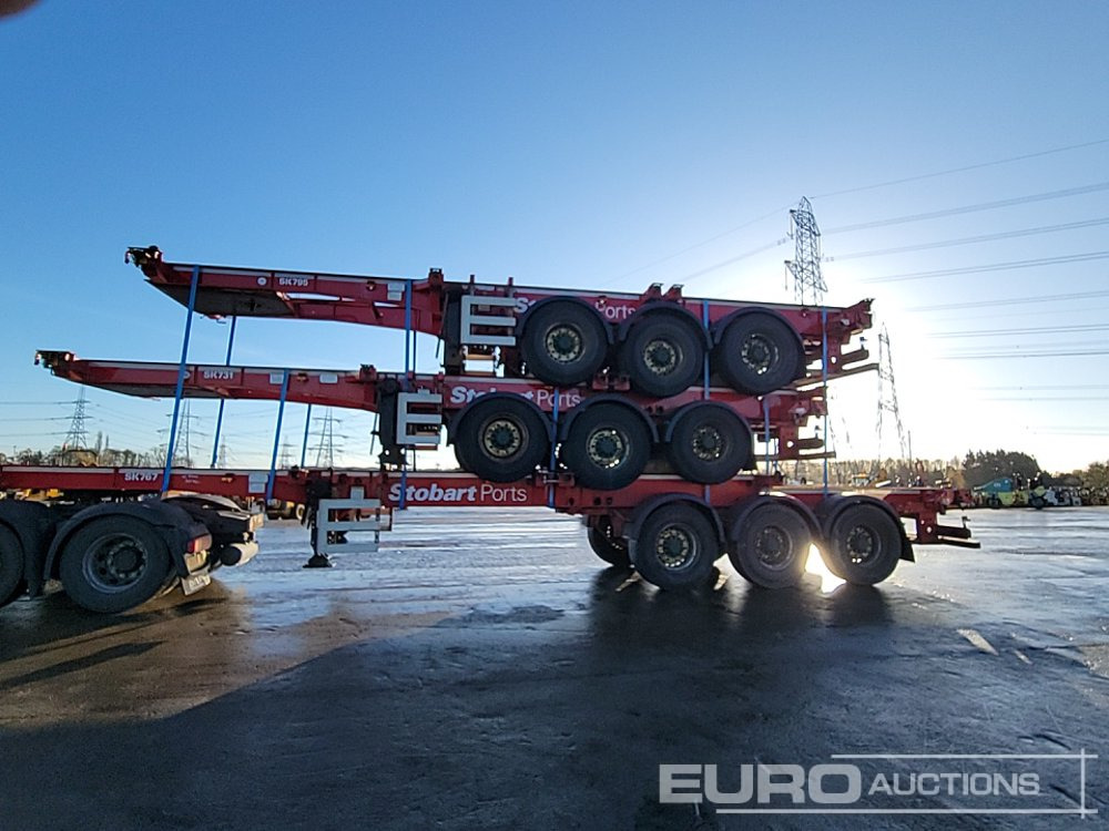 2015 SDC Tri Axle Sliding Skeletal Trailer (3 of) - Åben sættevogn: billede 2 2015 SDC Tri Axle Sliding Skeletal Trailer (3 of) - Åben sættevogn: billede 2