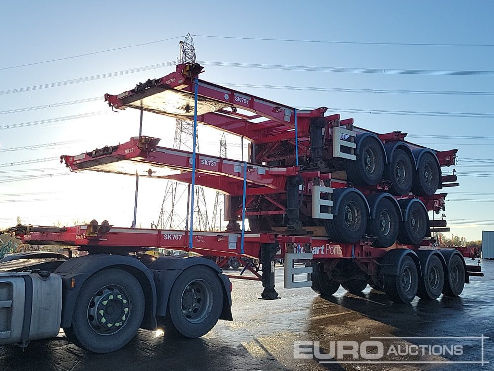 2015 SDC Tri Axle Sliding Skeletal Trailer (3 of) - Åben sættevogn: billede 1 2015 SDC Tri Axle Sliding Skeletal Trailer (3 of) - Åben sættevogn: billede 1