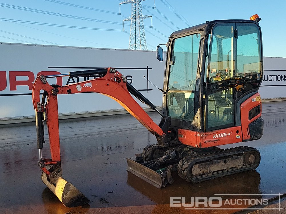 2016 Kubota KX016-4 - Minigravemaskine: billede 1 2016 Kubota KX016-4 - Minigravemaskine: billede 1
