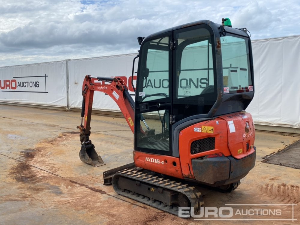 2016 Kubota KX016-4 - Minigravemaskine: billede 3 2016 Kubota KX016-4 - Minigravemaskine: billede 3