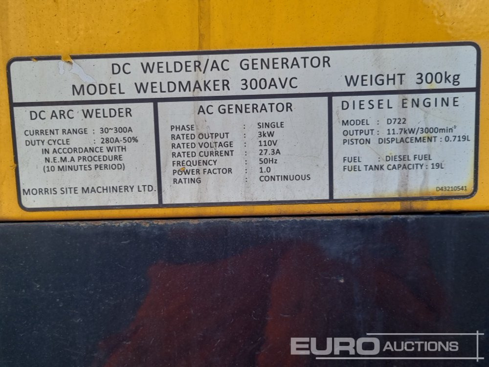 Strømgenerator 2018 Arc Gen WELDERMAKER 300AVC: billede 25 Strømgenerator 2018 Arc Gen WELDERMAKER 300AVC: billede 25