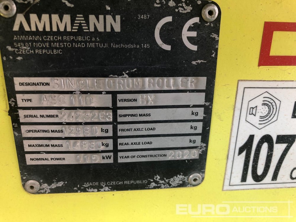 2020 Ammann ASC110 - Tromle: billede 4 2020 Ammann ASC110 - Tromle: billede 4