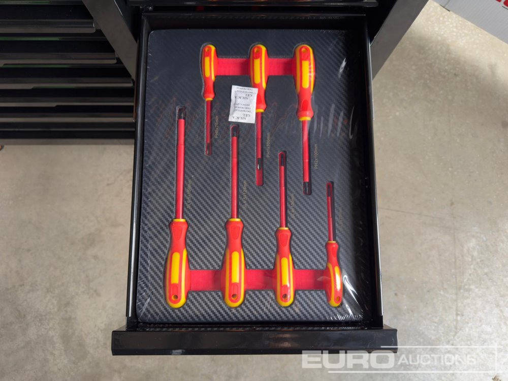 Værkstedsudstyr 2025 Boss Wheeled Tool Trolley, 523pcs Tool Kit, Worktop (Black): billede 18