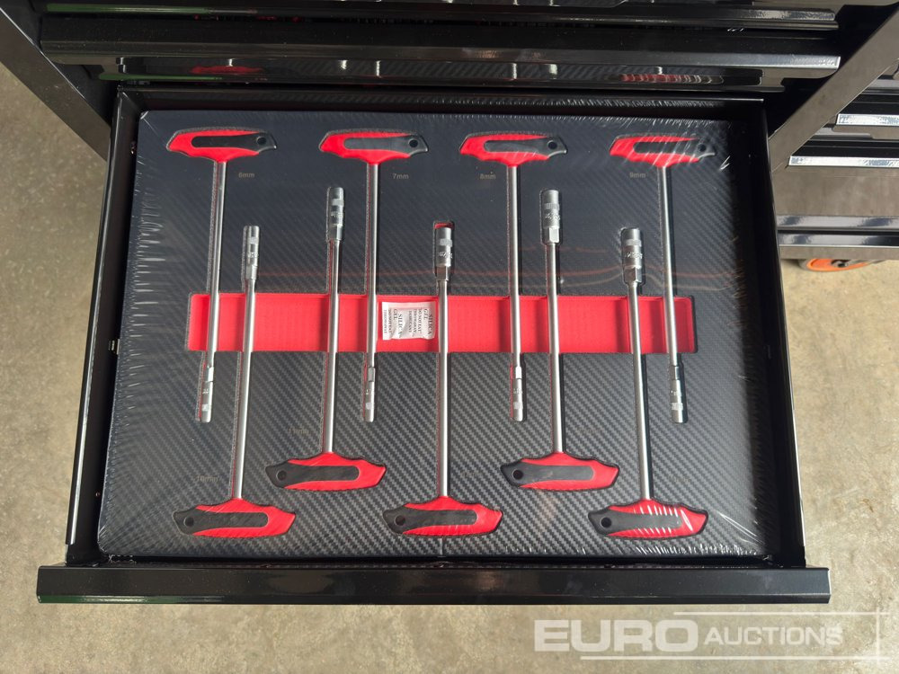 Værkstedsudstyr 2025 Boss Wheeled Tool Trolley, 523pcs Tool Kit, Worktop (Black): billede 21