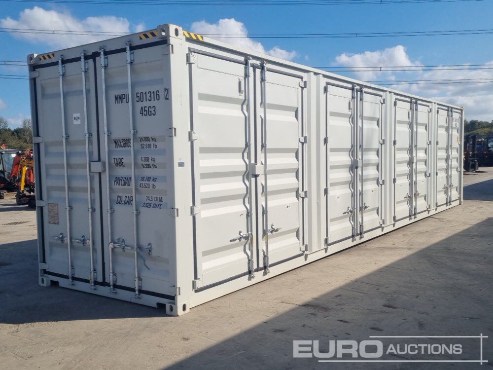 2026 40' x 8' Container, 4 Side Doors, End Door (Cannot Be Reconsigned) - Skibscontainer: billede 1 2026 40' x 8' Container, 4 Side Doors, End Door (Cannot Be Reconsigned) - Skibscontainer: billede 1