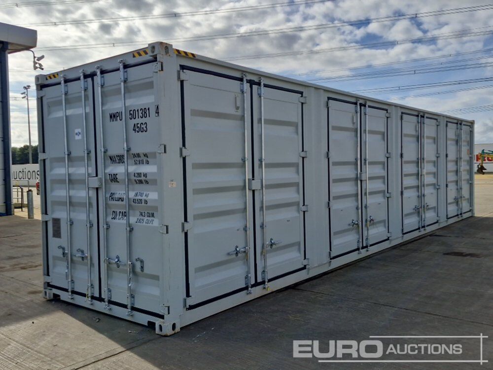 2026 40' x 8' Container, 4 Side Doors, End Door (Cannot Be Reconsigned) - Skibscontainer: billede 1 2026 40' x 8' Container, 4 Side Doors, End Door (Cannot Be Reconsigned) - Skibscontainer: billede 1