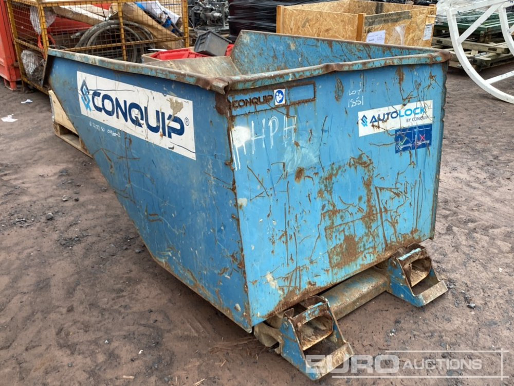 Conquip Tipping Skip to suit Forklift - Tipcontainer: billede 3 Conquip Tipping Skip to suit Forklift - Tipcontainer: billede 3
