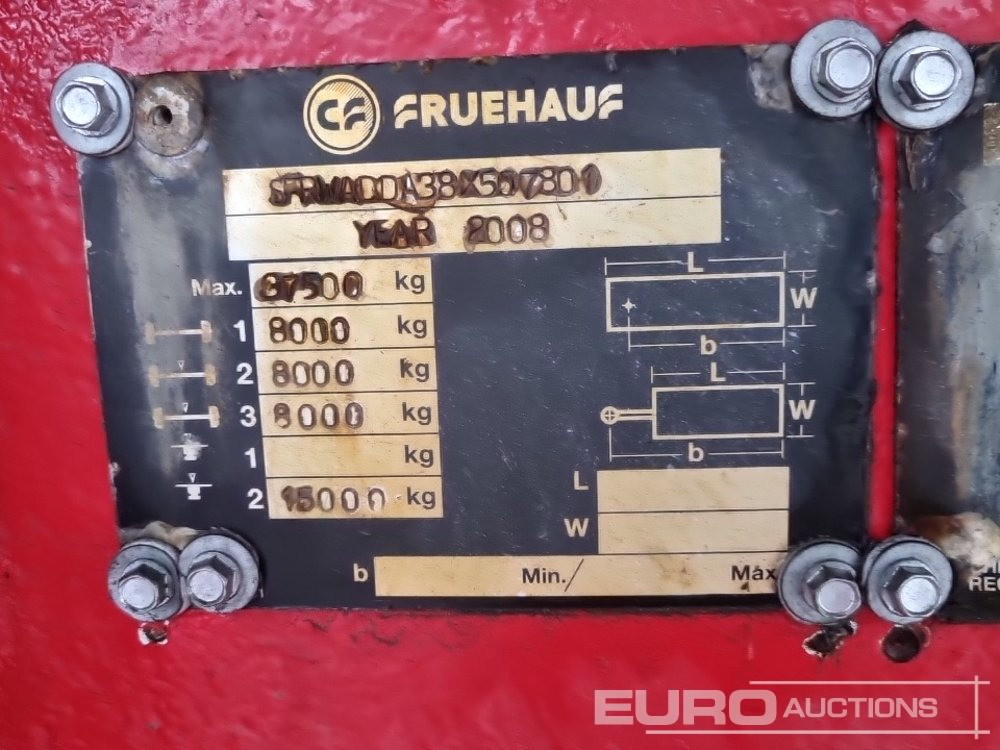 Tipvogn sættevogn Fruehauf Tri Axle Bulk Tipping Trailer, Easy Sheet: billede 38