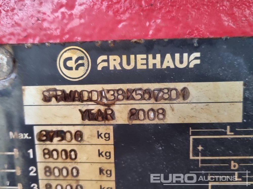 Tipvogn sættevogn Fruehauf Tri Axle Bulk Tipping Trailer, Easy Sheet: billede 39