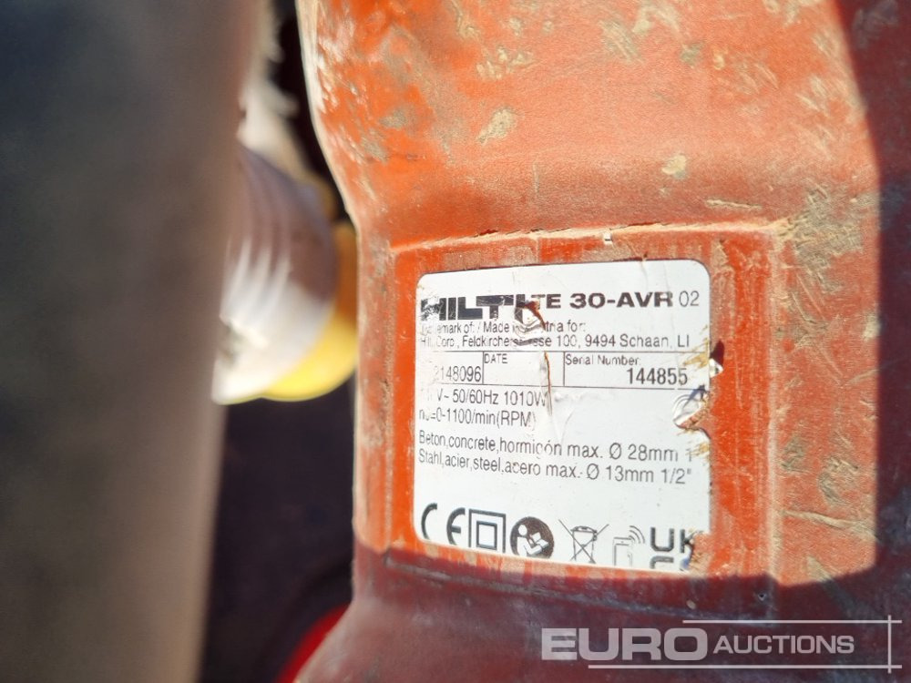 Bygningsudstyr Hilti TE30 110Volt Hammer Drill, Hilti TE6-A36 Battery Hammer Drill, Makita 6906 110Volt Impact Driver, Makita DTW1001 Battery Impact Driver, 110Volt Concrete Poker: billede 15