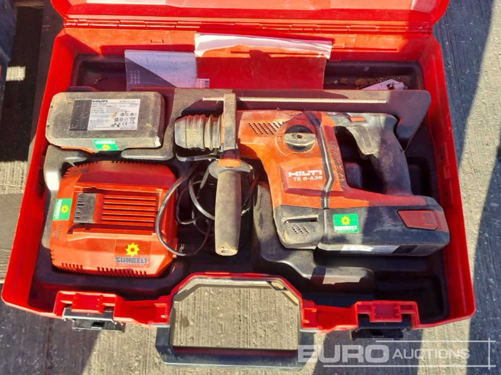 Bygningsudstyr Hilti TE30 110Volt Hammer Drill, Hilti TE6-A36 Battery Hammer Drill, Makita 6906 110Volt Impact Driver, Makita DTW1001 Battery Impact Driver, 110Volt Concrete Poker: billede 16