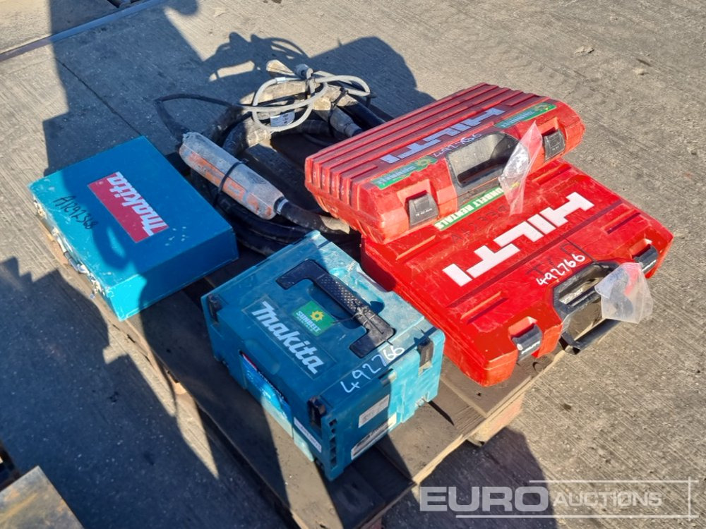 Bygningsudstyr Hilti TE30 110Volt Hammer Drill, Hilti TE6-A36 Battery Hammer Drill, Makita 6906 110Volt Impact Driver, Makita DTW1001 Battery Impact Driver, 110Volt Concrete Poker: billede 7