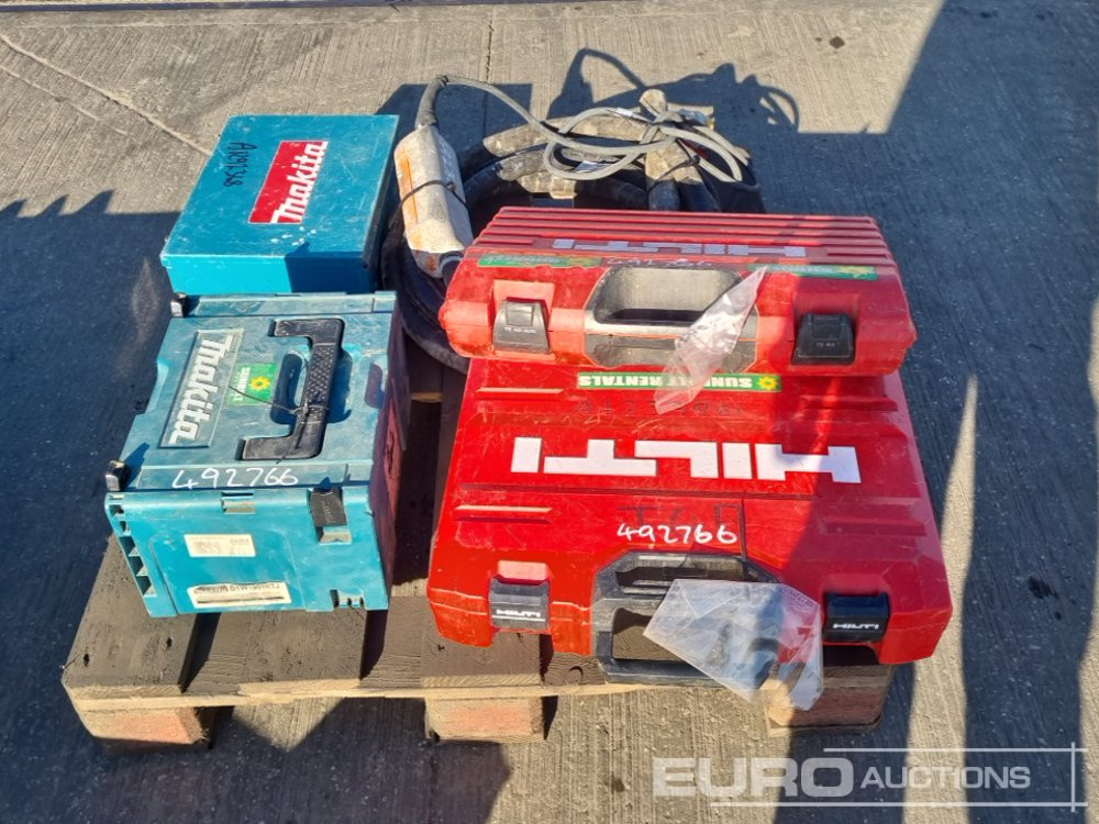 Bygningsudstyr Hilti TE30 110Volt Hammer Drill, Hilti TE6-A36 Battery Hammer Drill, Makita 6906 110Volt Impact Driver, Makita DTW1001 Battery Impact Driver, 110Volt Concrete Poker: billede 8